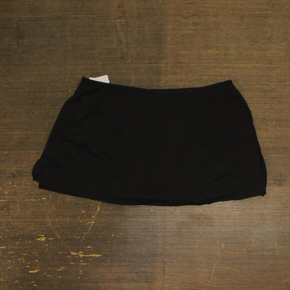 NWT Coco Reef Womens Skirted Swim Bottom High Waisted U95745 Black M - Picture 4 of 6